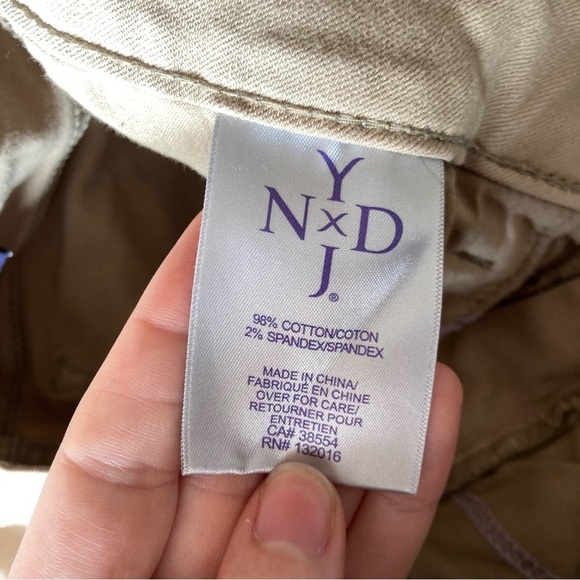 NYDJ khaki Skinny Cropped Ankle Pants 2 - Picture 9 of 13